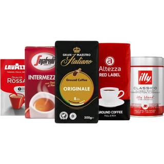 👉 Gemalen koffie pakket Proefpakket - Huisfavorieten