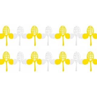 👉 Slinger multi papier 2x stuks feest thema Tennis 3 meter