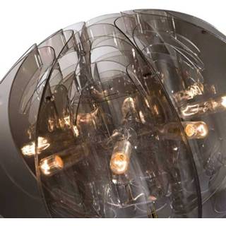 👉 Design vloer lamp cristalflex d Nigel Coates rookgrijs Slamp Atlante - vloerlamp