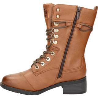 👉 Veterboots leer vrouwen cognac Mustang 8720251298545 872025129857