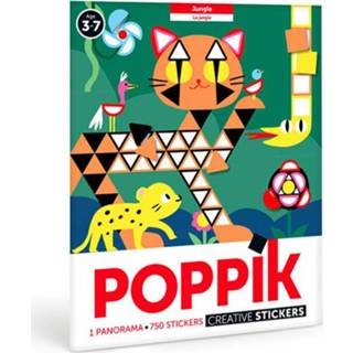 👉 Poster active Poppik stickerpuzzel - jungle 3760262410166