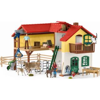 👉 Schleich Farm World - Boerderij met stal en dieren, speelgoedfiguur 42407
