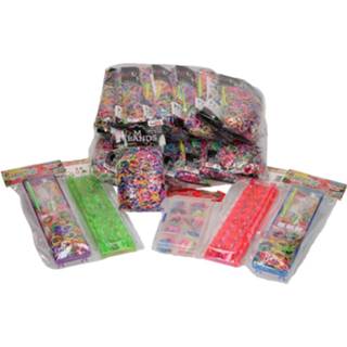 👉 XXL multikleur Loom Twister Loombandsset Dots Junior 15200-delig 9501151642466