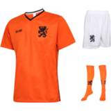 👉 Voetbaltenue polyester tijdloos voetbaltenues oranje kinderen Nederlands Elftal Eigen Naam - Kids Senior