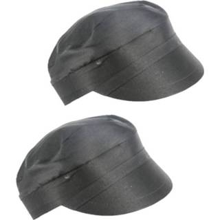 👉 Zwart volwassenen 2x stuks luxe boeren pet maat 61 cm