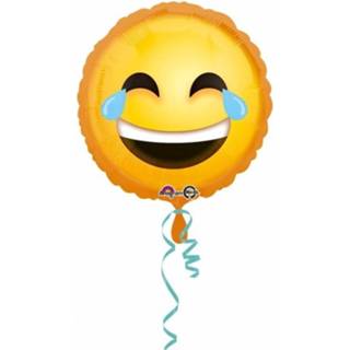 👉 Multikleur Helium Ballon Lachende Smiley 43 Cm 8719538171633