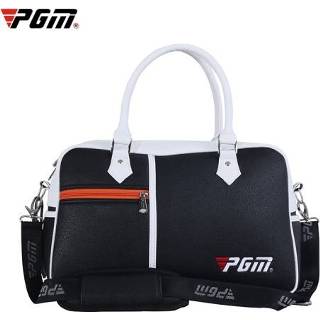 👉 Kledingzak zwart PU active PGM Golf Ultra Light Portable Ball Bag met grote capaciteit (zwart)