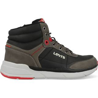Sneakers 29 33 grijs 34 jeugd 32 28 35 31 30 jongens leer Levi's Parry Mid VORE0052S 8717562648015
