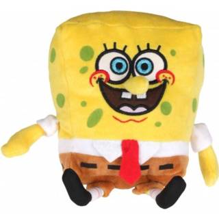 Knuffel geel pluche kinderen figuur van Spong Bob 20 cm