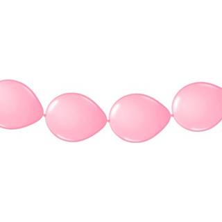 Ballon roze Ballonnen Verjaardag Of Feest Slinger Lichtroze 3 Meter - 8718758554073