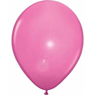 👉 Ballon roze 5x Stuks Led Lampjes/licht Ballonnen Lichtroze 27 Cm - 8718758549802