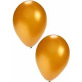 👉 Ballon gouden 10x Stuks Party Ballonnen 27 Cm - 8718758989554