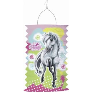 👉 Lampion roze papier meisjes Amscan Charming Horses 28 Cm 4009775467243