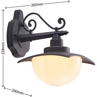 Buitenwandlamp donkergrijs aluminium a++ Lindby Elinda