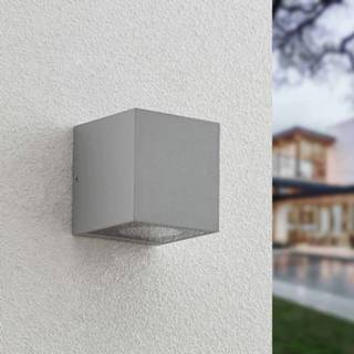 👉 Buitenwandlamp zilver drukgegoten aluminium a++ Arcchio Tassnim 2-lamps