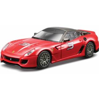 👉 Modelauto Ferrari 599 XX rood 1:43 - speelgoed auto schaalmodel