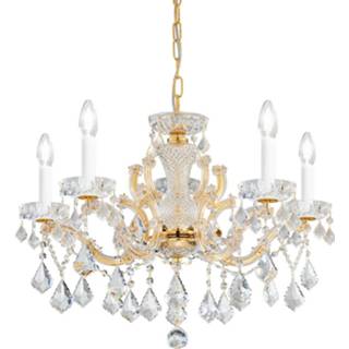 👉 Kroonluchter goud metaal a++ KOLARZ Maria Louise Crystal 5-lamps