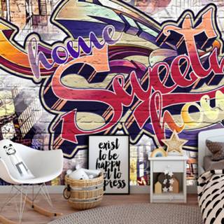 Zelfklevend fotobehang - Graffiti, Home sweet home, premium print