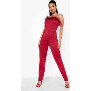 👉 Jumpsuit Strapless Getailleerde Veren