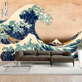 👉 Zelfklevend fotobehang - De grote golf van Kanagawa, Katsushika Hokusai, 8 maten