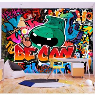 👉 Zelfklevend fotobehang - Graffiti Be Cool, Prachtige achtergrond, Premium print