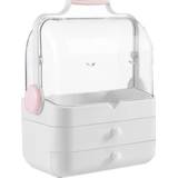 👉 Opbergdoos roze active Cosmetische Desktopopslag Stofdichte make-upkoffer (mooi roze)