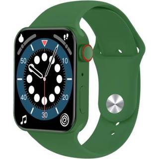 Smartwatch groen active T100Plus 1,75 inch kleurenscherm smartwatch, IP67 waterdicht, ondersteuning voor lichaamstemperatuurtest/Bluetooth-oproep/hartslagbewaking/bloeddrukbewaking/bloedzuurstofbewaking/slaapbewaking (donkergroen)