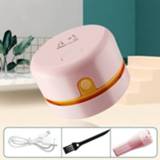 👉 Stofzuiger roze active kinderen Desktop Gum Toetsenbordreiniger USB Kind Automatische Stofverwijderingsmachine (Roze)