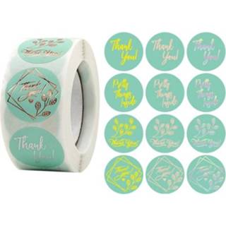 👉 Envelop active 5 Rolls Hot Stamping Dank u Sticker Seal Commodity Gift Decoration Label (TC-07)