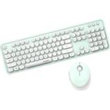 👉 Wireless Keyboard Mofii Sweet Mouse Combo Pure Color 2.4G Set Circular Suspension Key Cap for PC Laptop