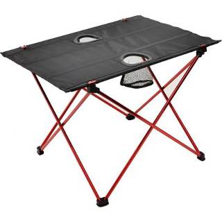 👉 Aluminium klaptafel rood active 8249 Ultralichte voor buiten Kleine draagbare picknicktafel (rood)