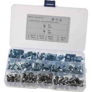 👉 Moer active A6092 120 PCS Auto M5/M6 Bevestiging Clips Basis U-vormige Clip met Schroef