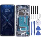 👉 Digitizer zwart zilver active Origineel LCD-scherm en Volledige montage met frame voor Xiaomi Black Shark 4 / Pro PRS-H0, PRS-A0 (zilver)