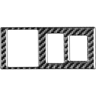 👉 Schakelaar koolstofvezel active Auto Koplamp Hoogte Aanpassing Decoratieve Sticker voor Toyota Tundra 2014-2018, Links Rechts Rijden Universele!