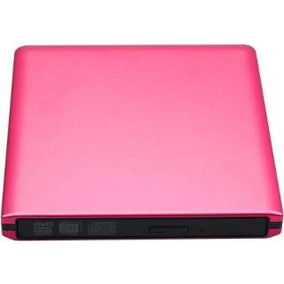 👉 Optische drive rood aluminium active externe dvd-recorder USB3.0 mobiele desktop laptop (rood)