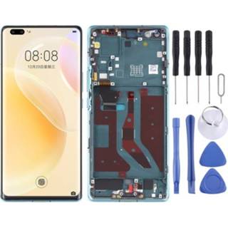 👉 Digitizer groen active Lcd-scherm en volledige montage met frame voor Huawei Nova 8 Pro 5G (groen)