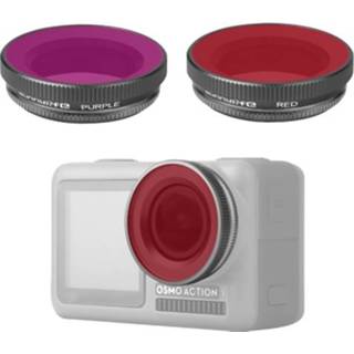 👉 Lens rood paars active 2 in 1 Sunnylife OA-FI180 + Duikfilter voor DJI OSMO ACTIE