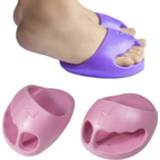 👉 Kachelpijp roze active Bekken Voorwaartse Correctie Halve Palm Pantoffels Massage Billen Yoga Schoenen, Maat: 14.5x10.5cm (Rouge Pink)
