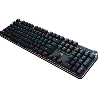 👉 Computerspel groen zwart active K820A 104 toetsen kantoor internetcafé schacht mechanisch toetsenbord, kabellengte: 1,6 m (zwart)