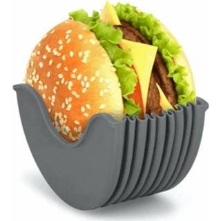 👉 Taart grijs active 2 STUKS Hamburger Handheld Box Ei Sandwich Koekjes Doos (Grijs)