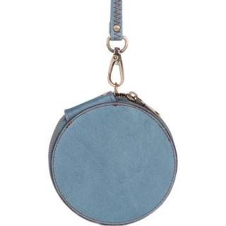 👉 Opbergtas blauw active K058 Retro Leuke Ronde Munt Casual Clutch (Lichtblauw)