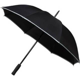 👉 Golfparaplu zwart Falcone Met Reflecterende Rand - 8713414808613