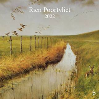 👉 Kalender multi papier Kunst 2022 Rien Poortvliet weilanden/dieren 30 cm
