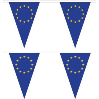 👉 Vlaggenlijn multi polyester 3x stuks Europa 5 meter