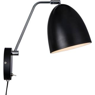 👉 Wandlamp Alexander met kabel en stekker, zwart