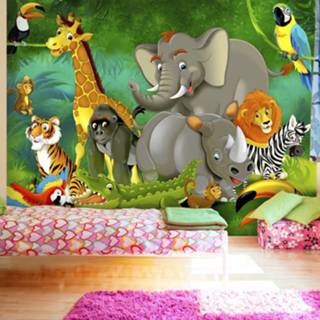 👉 Zelfklevend fotobehang - Colourful Safari 5903428910720