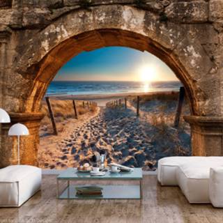 👉 Zelfklevend fotobehang - Arch and Beach 5903428909076