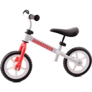 👉 Bike wit rood Johntoy My First 12 Inch Junior Wit/rood 8711866222391