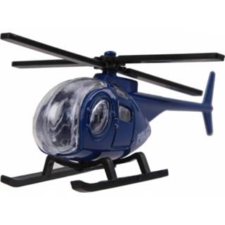👉 Blauw Johntoy Politiehelikopter 9 Cm 8711866260539