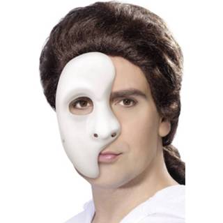 👉 Wit mannen vrouwen Phantom Of The Opera Masker Voor Heren/dames - Verkleedmaskers 8719538530829